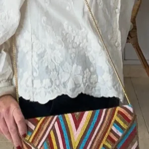 Bolso perlas multicolor