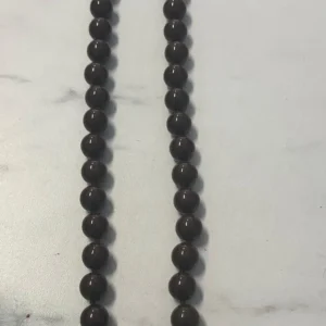 Collar bolitas marron chocolate