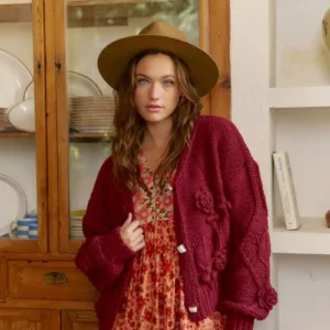 Rebeca Maroon cosy granate