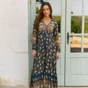 Vestido Nomade print Sabrina Maxi