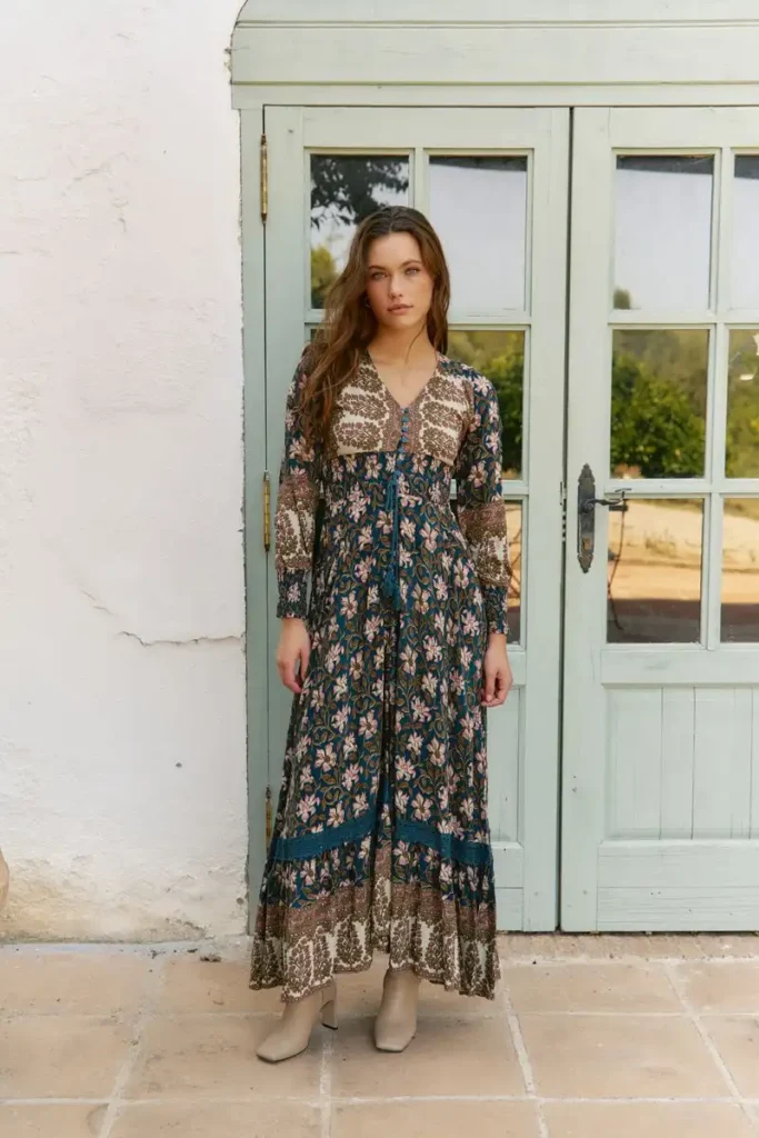 Vestido Nomade print Sabrina Maxi