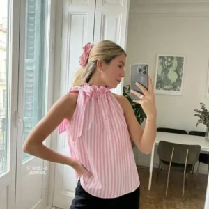 Blusa rayas sin manga