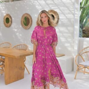 Vestido Bee Orchid Elsa Maxi Dress