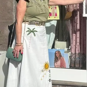 Falda boho chic palmeras