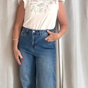Vaquero mom fit de tiro alto