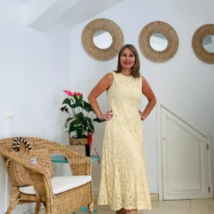 Vestido encaje glow