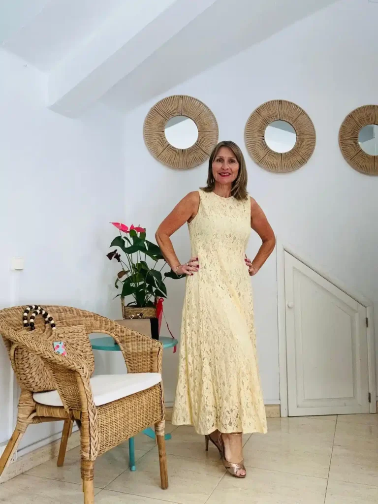 Vestido encaje glow