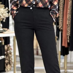 PANTALON RECTO NEGRO MUJER